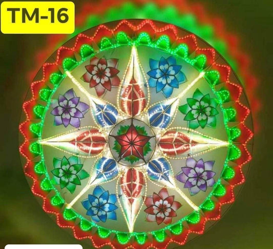 Christmas Parol / Lantern TM-16 Red/Green LED lights (24 inches) 110v hi