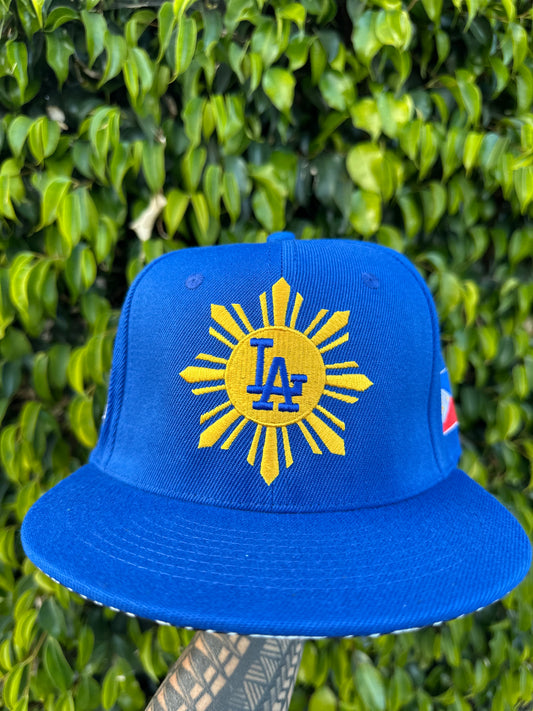 “LA DODGERS WS Champs 2024” Blue Filipino Heritage Night Philippines Snap Back Hat