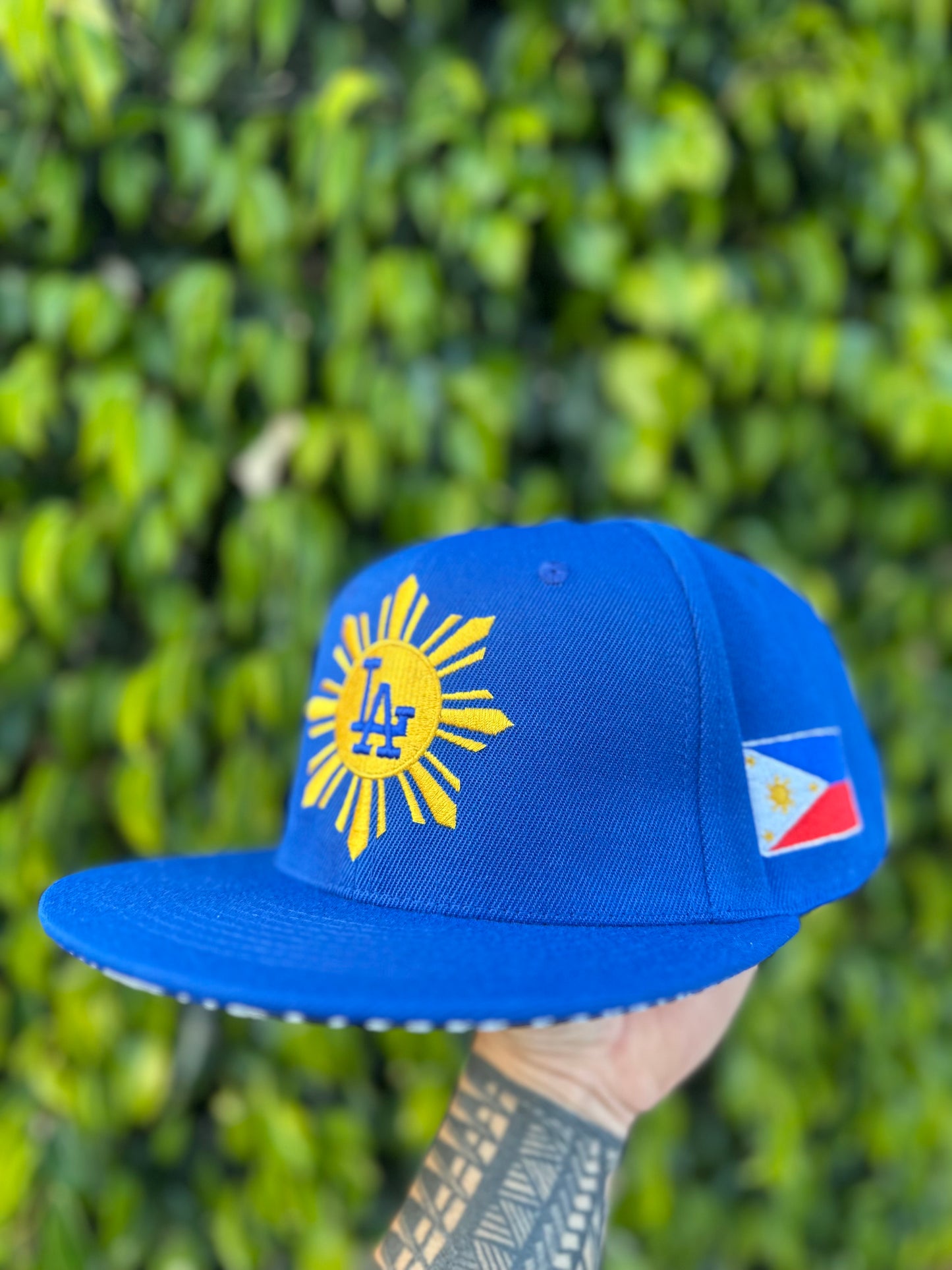 “LA DODGERS WS Champs 2024” Blue Filipino Heritage Night Philippines Snap Back Hat