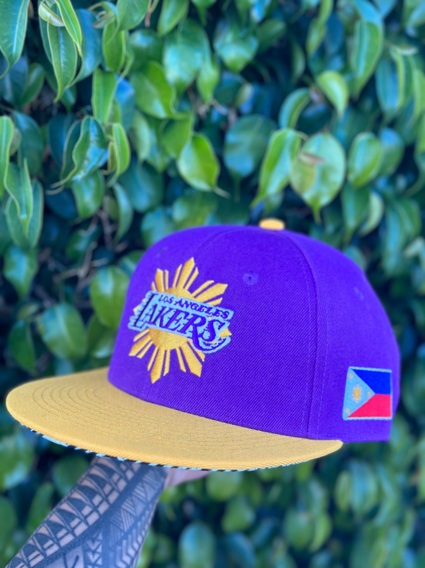 “LA LAKERS” Purple Filipino Heritage Night Philippines Snap Back Hat
