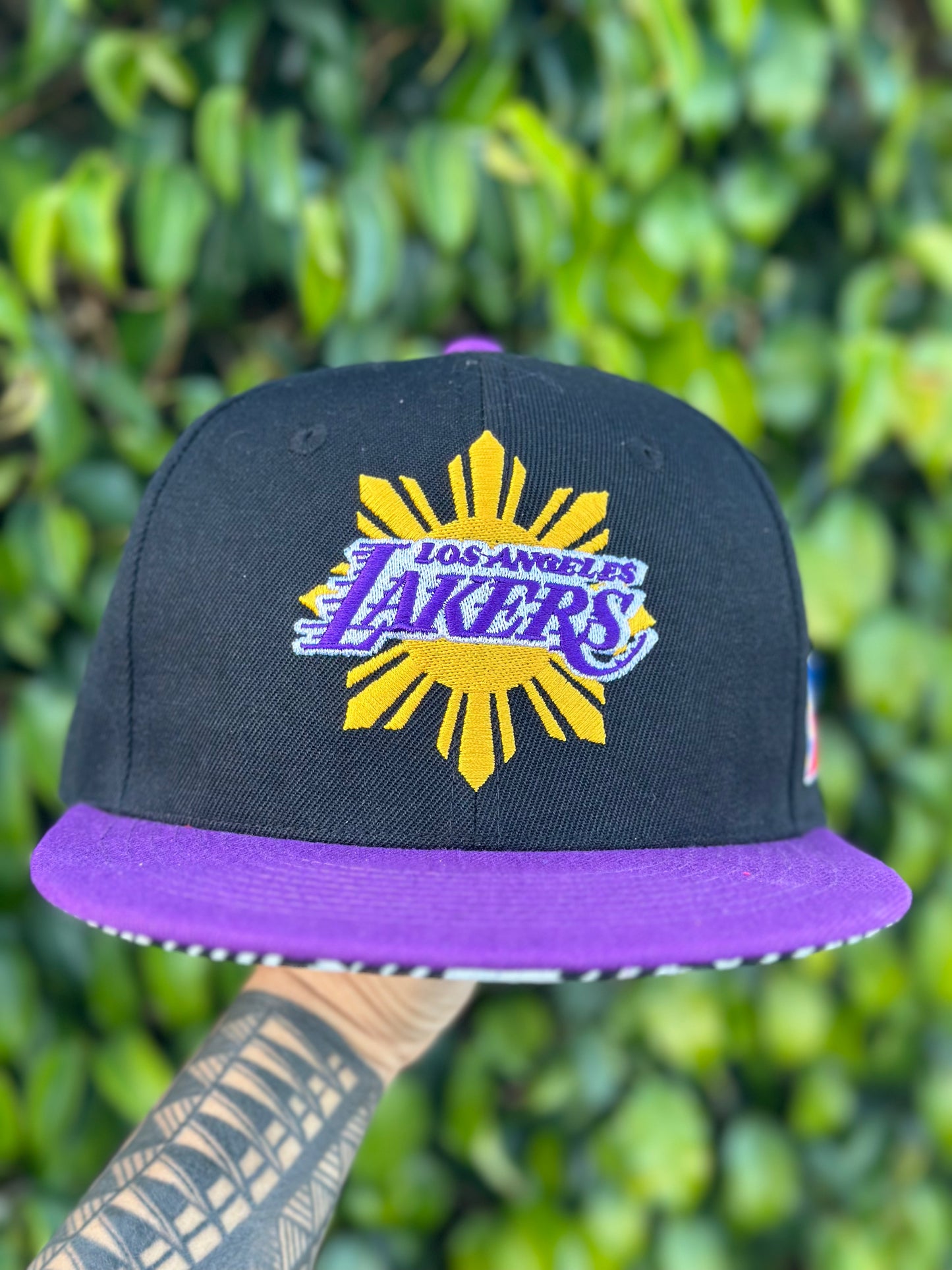 “LA LAKERS” Black Filipino Heritage Night Philippines Snap Back Hat