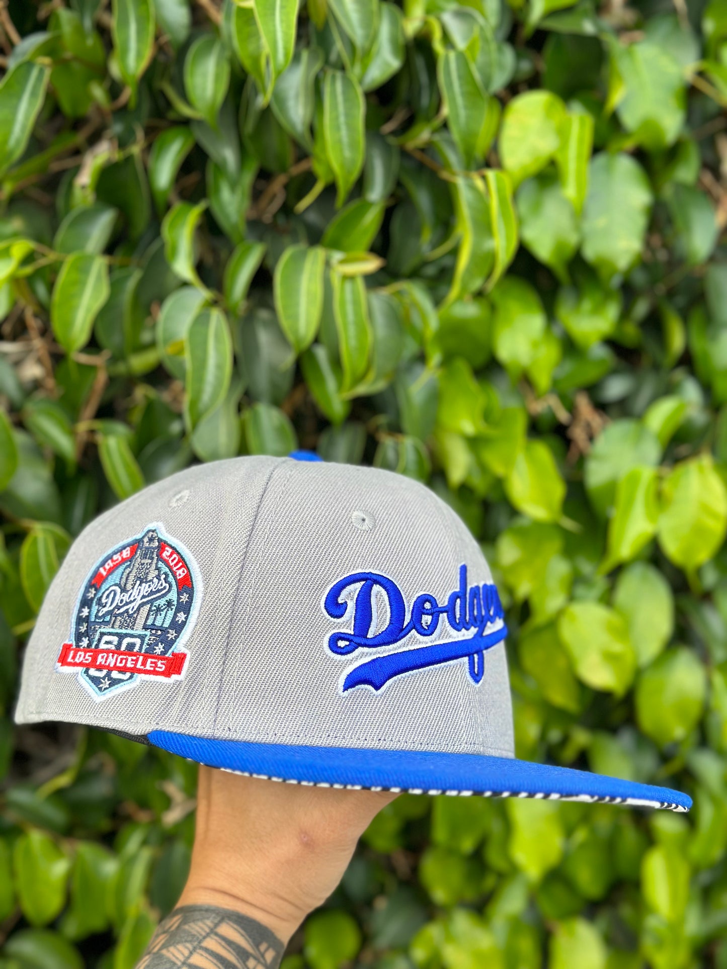 “LA DODGERS” Gray Filipino Heritage Night Philippines Snap Back Hat