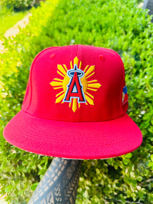 ANAHEIM ANGELS Filipino Heritage Night Snap Back Hat