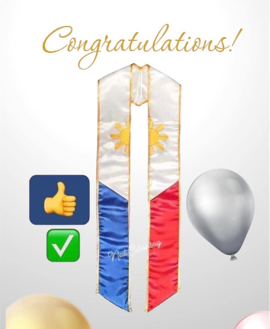 Philippine Graduation Sash / Stole (Philippines 🇵🇭)