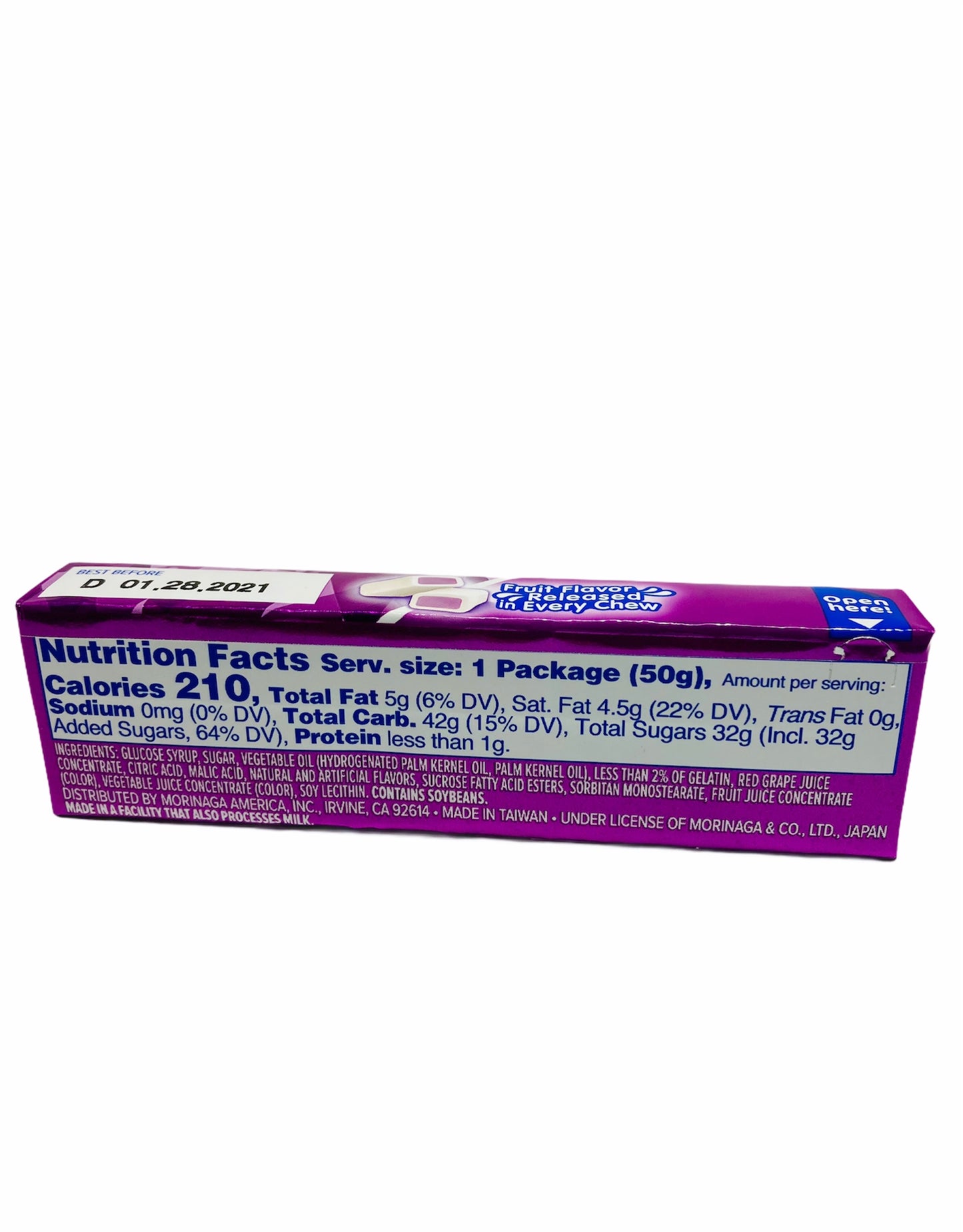 Hi-Chew Sensationally Chewy Japanese Fruit Candy, Grape, 1.76 Ounce
