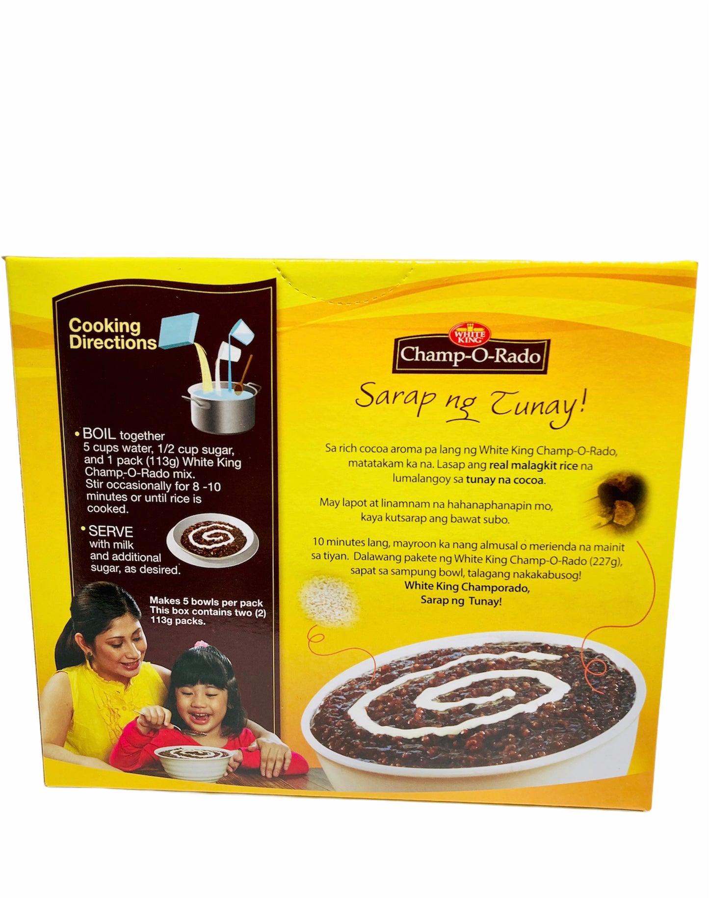 White King Champorado Up to 10 Bowls 227g