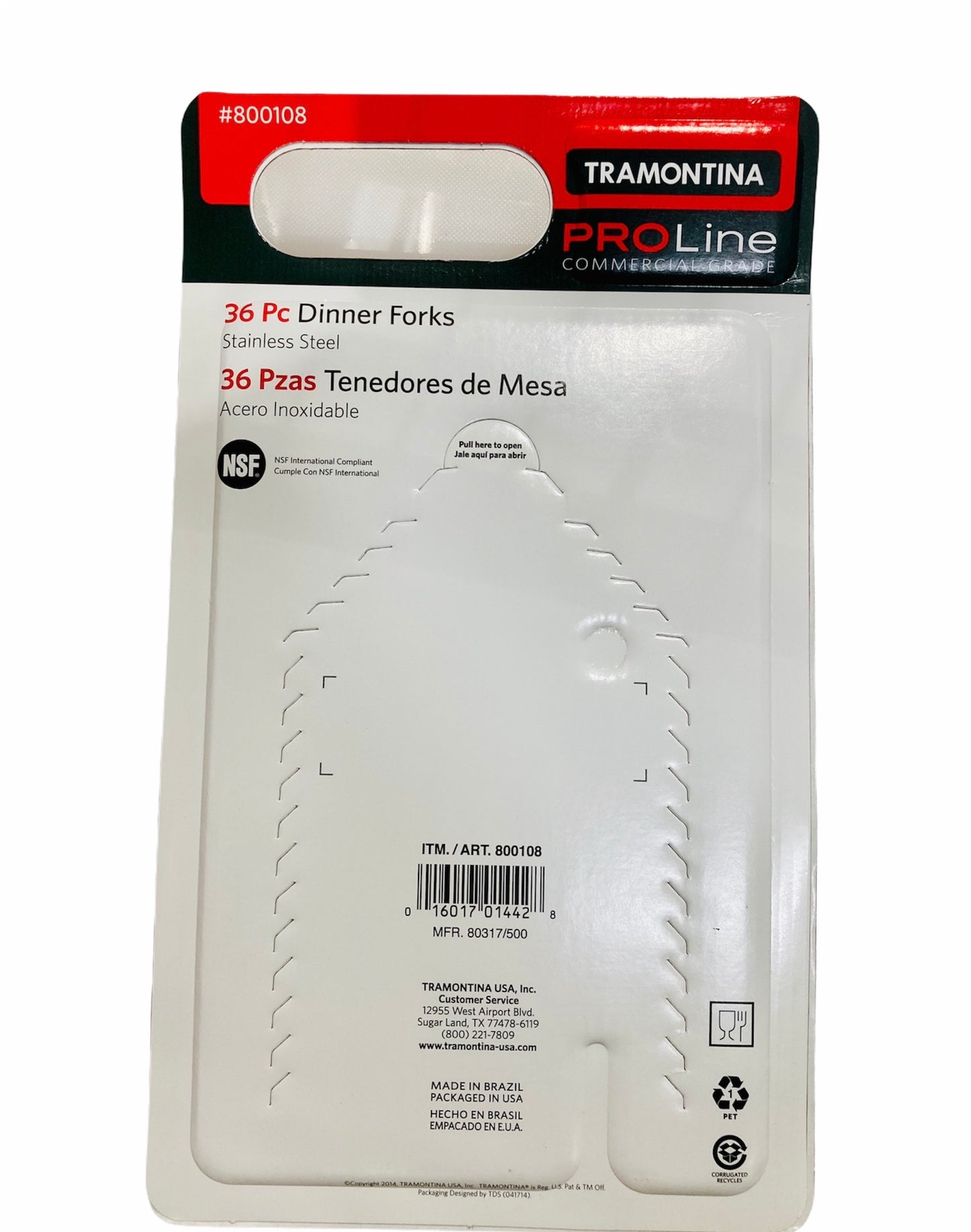 Tramonita Stainless Steel Fork 36pcs