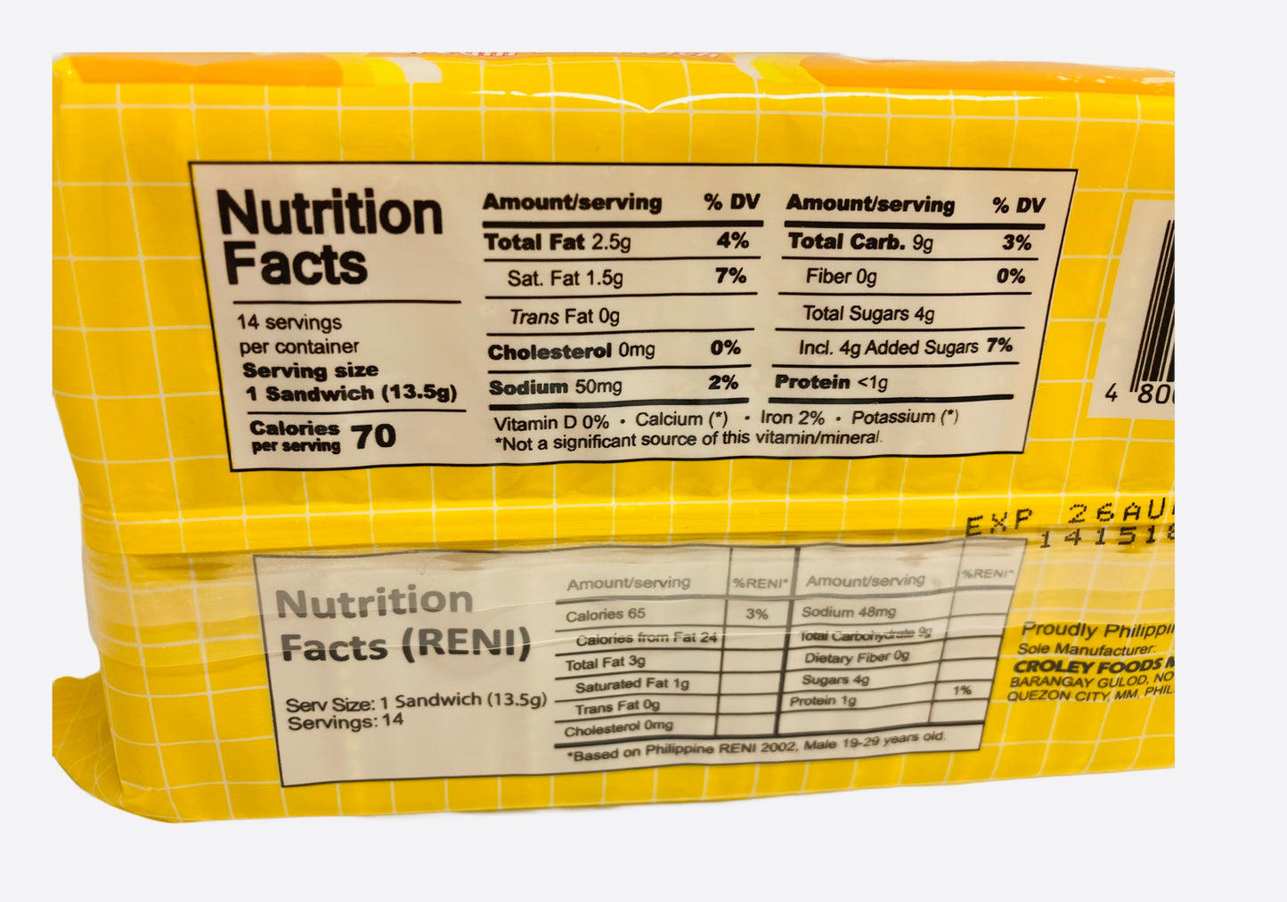 Sunflower Crackers Mango 190g