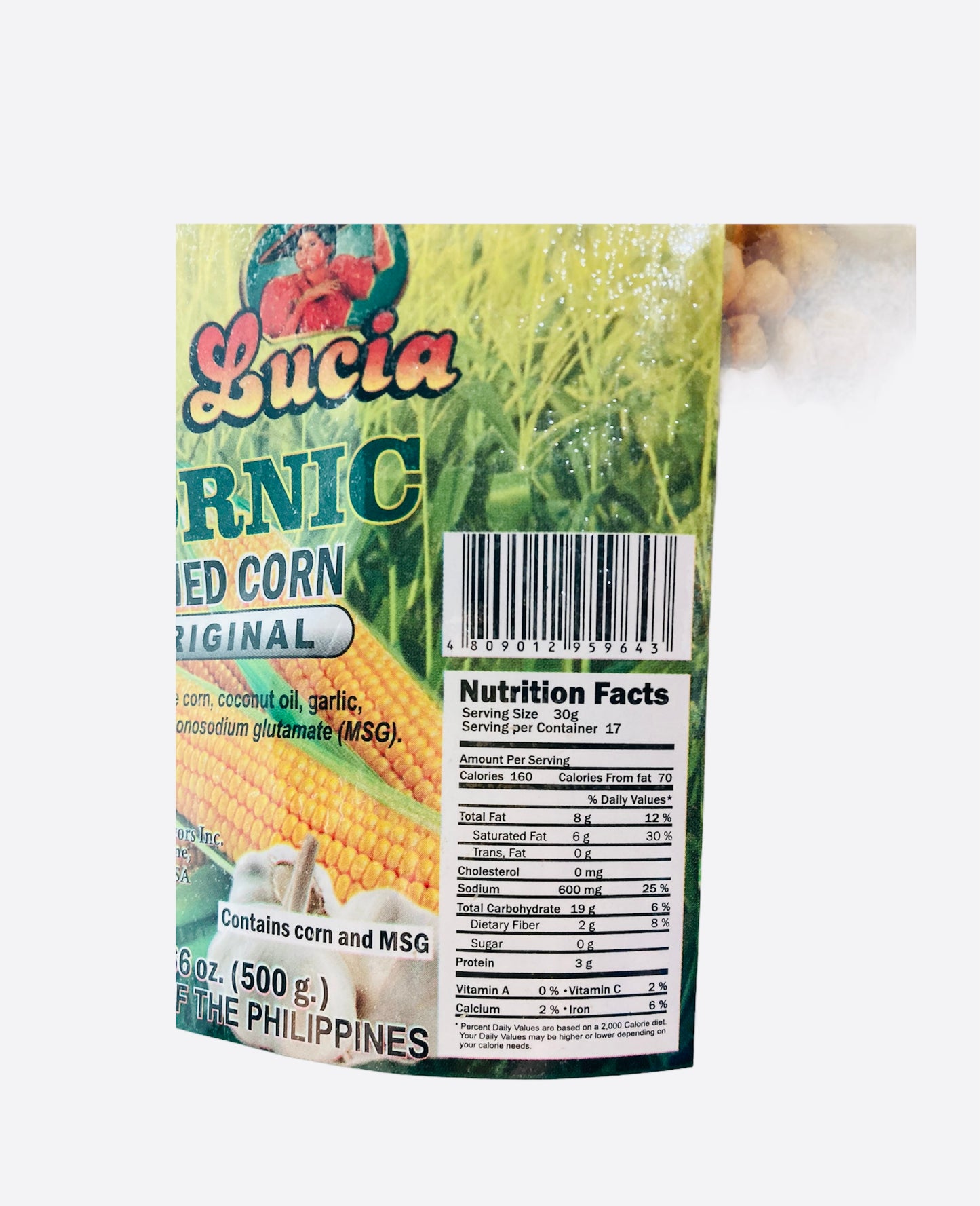 Lucia Cornic Fried Corn Original 500g