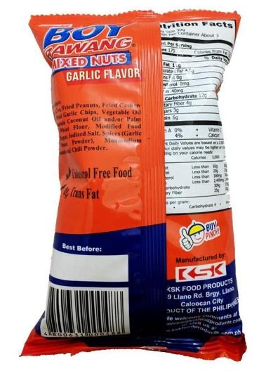 Boy Bawang Mixed Nuts Garlic Flavor 3.54oz