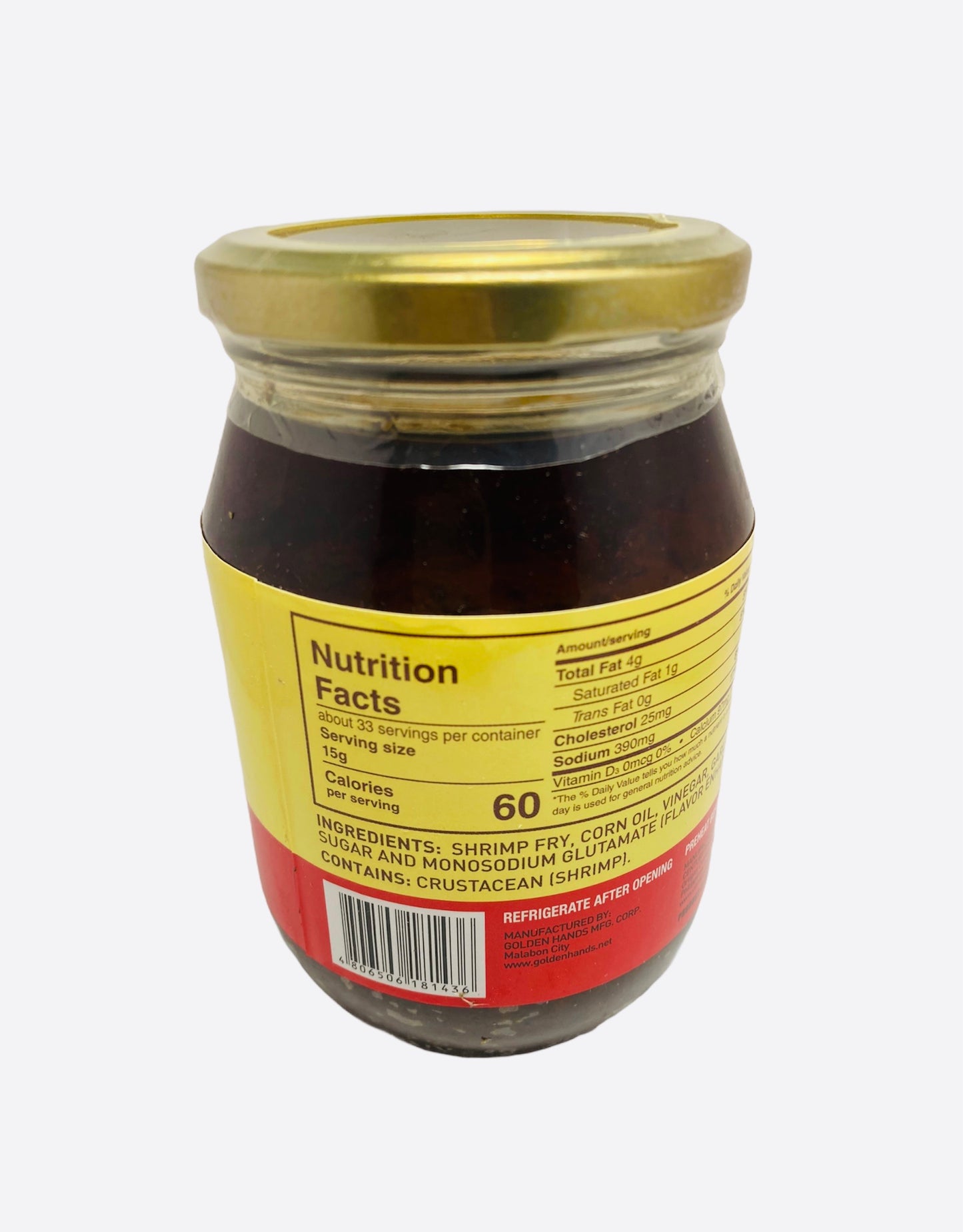 Kamayan Sautéed Shrimp SPICY “Bagoong” 500g