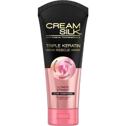 Cream Silk Triple Keratin Rescue Ultimate Straight Conditioner 170ml