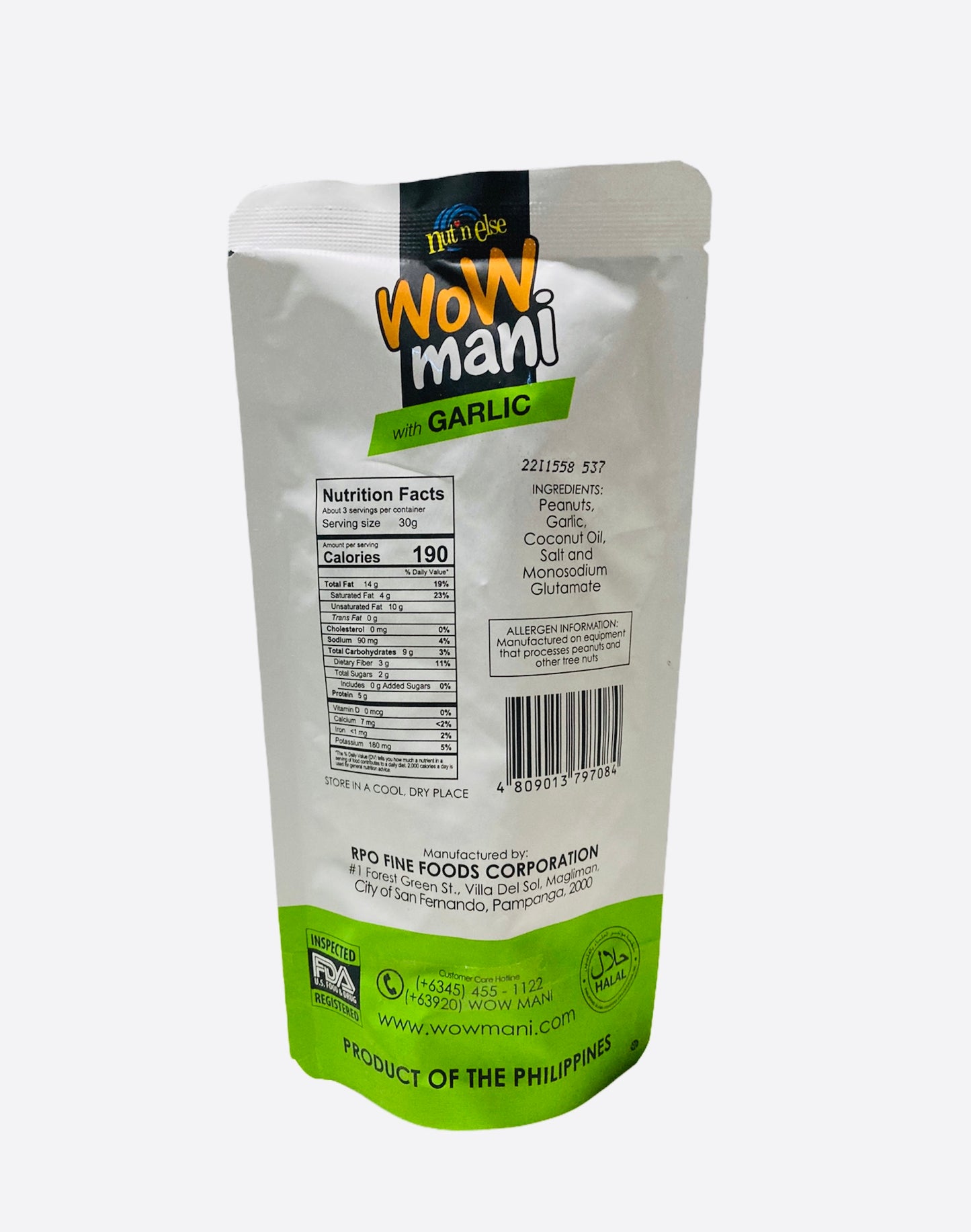 Nut n Else Wow Mani With Garlic 100g