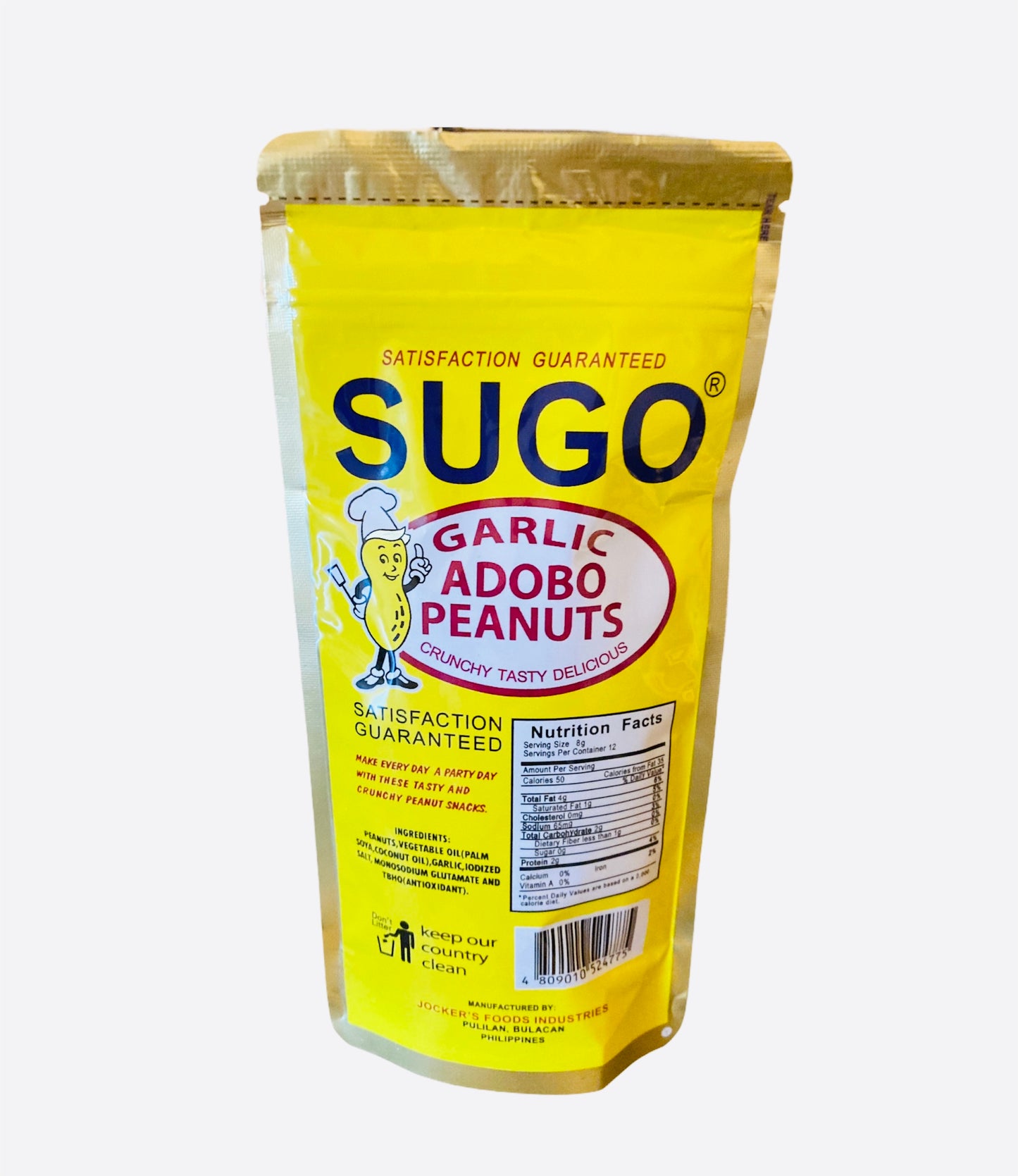 SUGO Greaseless Garlic Adobo Peanuts 100g
