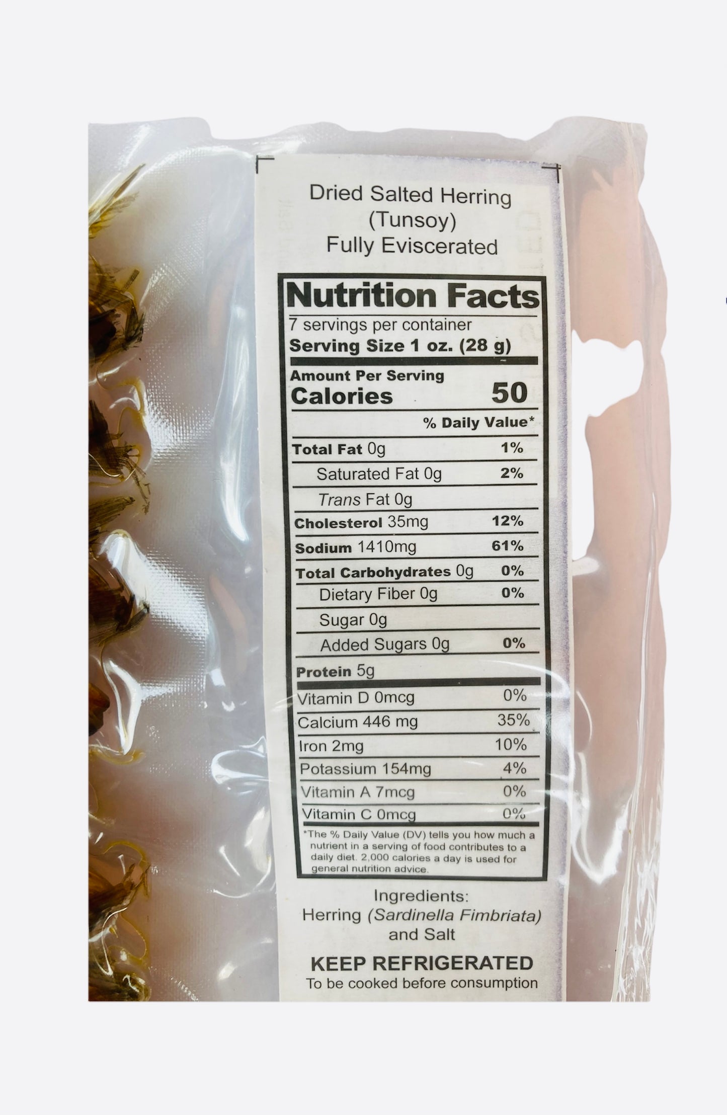 Pangasinan “Tunsoy” Dried Tuyo Salted Herring 200g