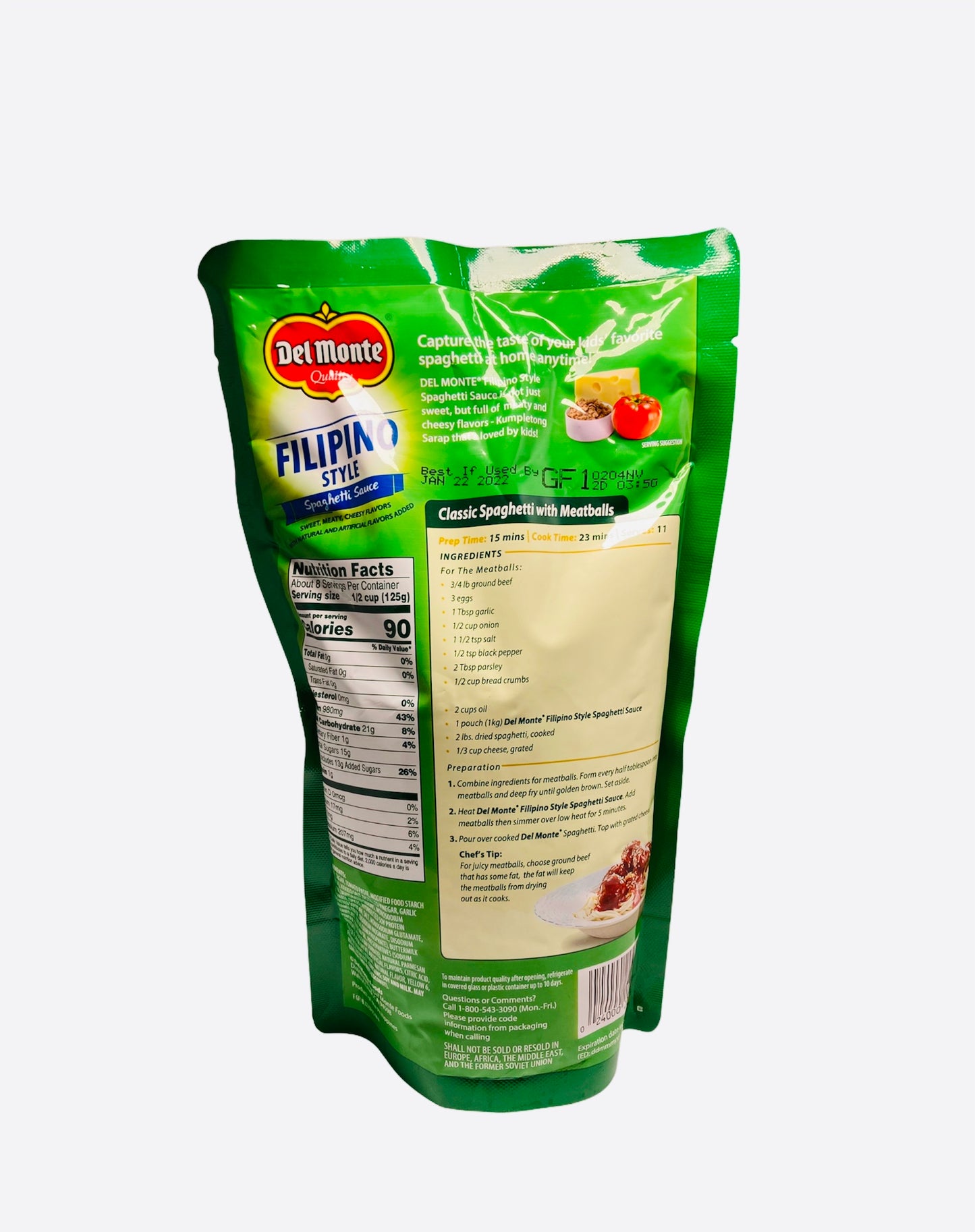 Del Monte Filipino Style Spaghetti Sauce 1kg