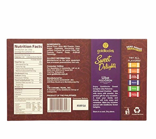 Goldilocks Ube Polvoron