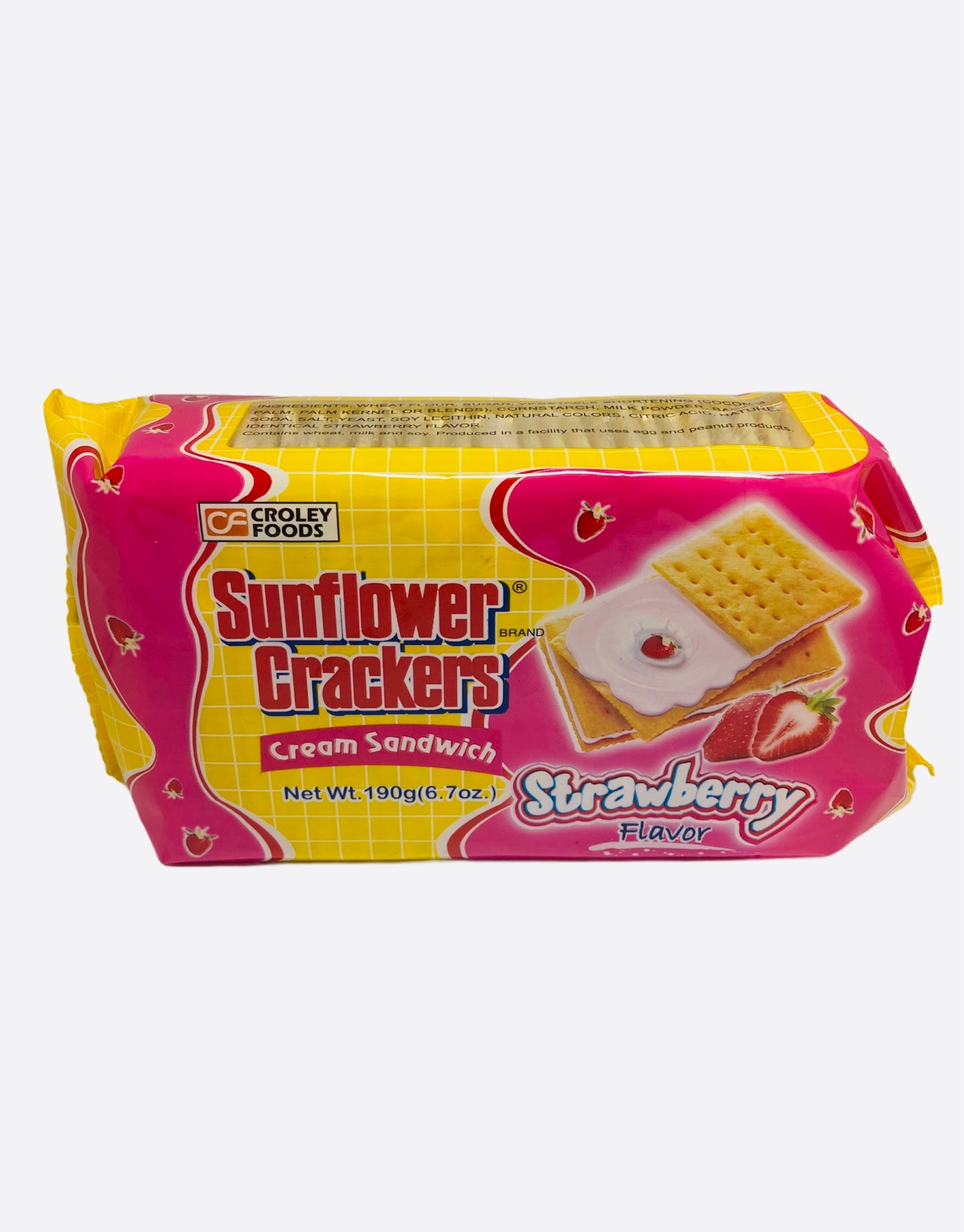 Sunflower Crackers Strawberry 190g