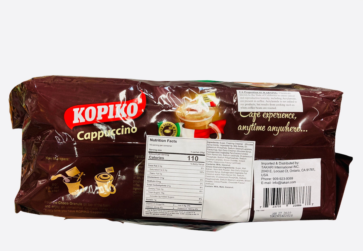 KOPIKO Coffee Cappuccino 30 sachets