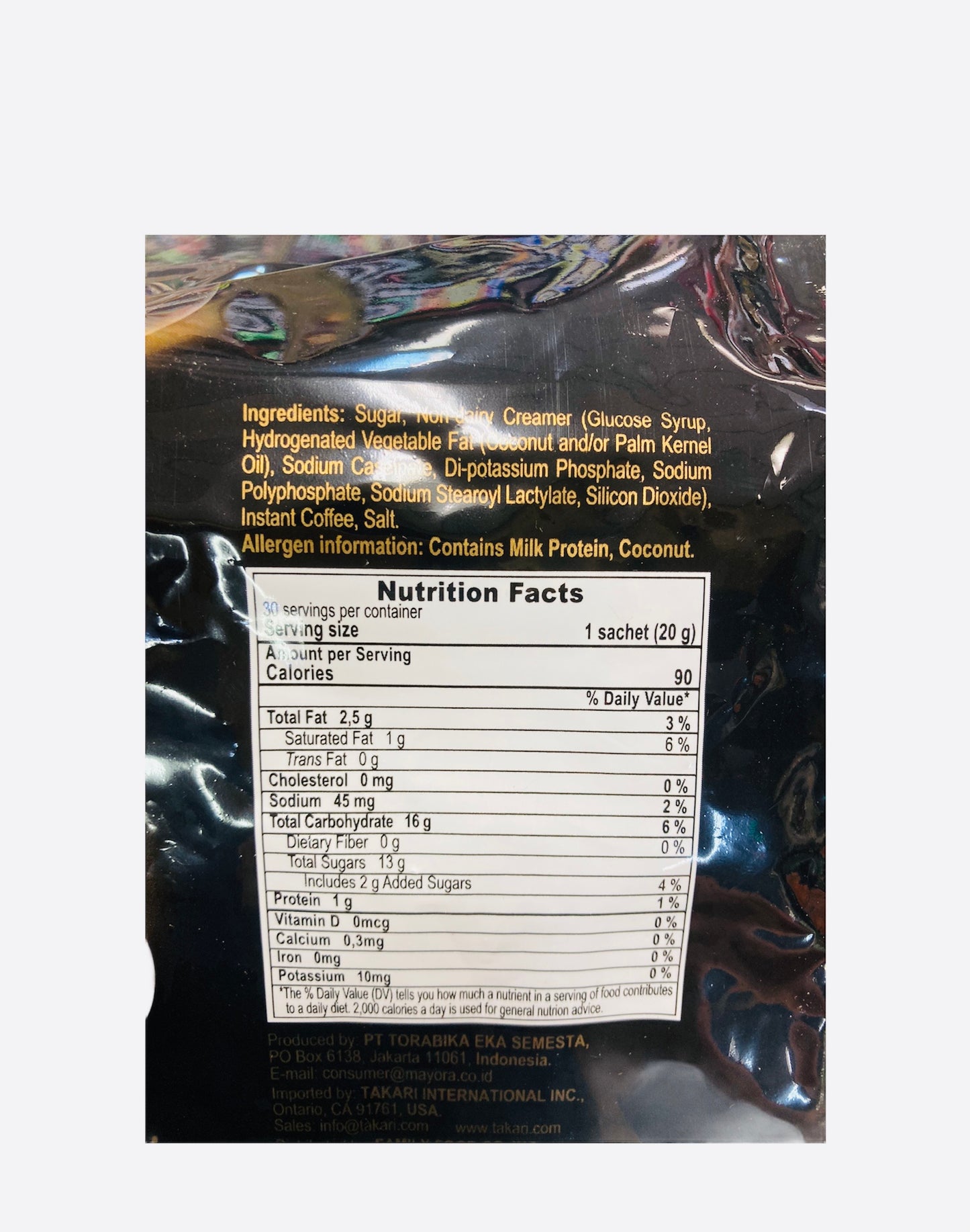 KOPIKO Coffee Black 3 in One 30 sachet