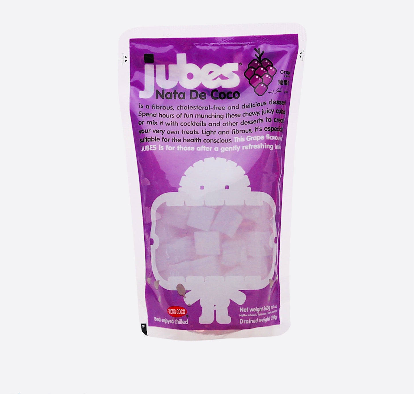Jubes Nata De Coco Grapes 12.7oz
