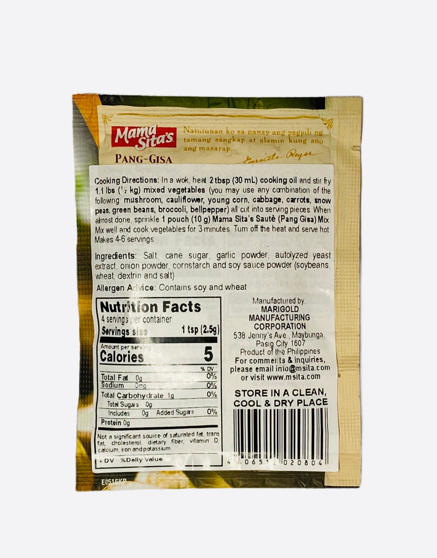 Mama Sita's Pang Gisa Saute Mix