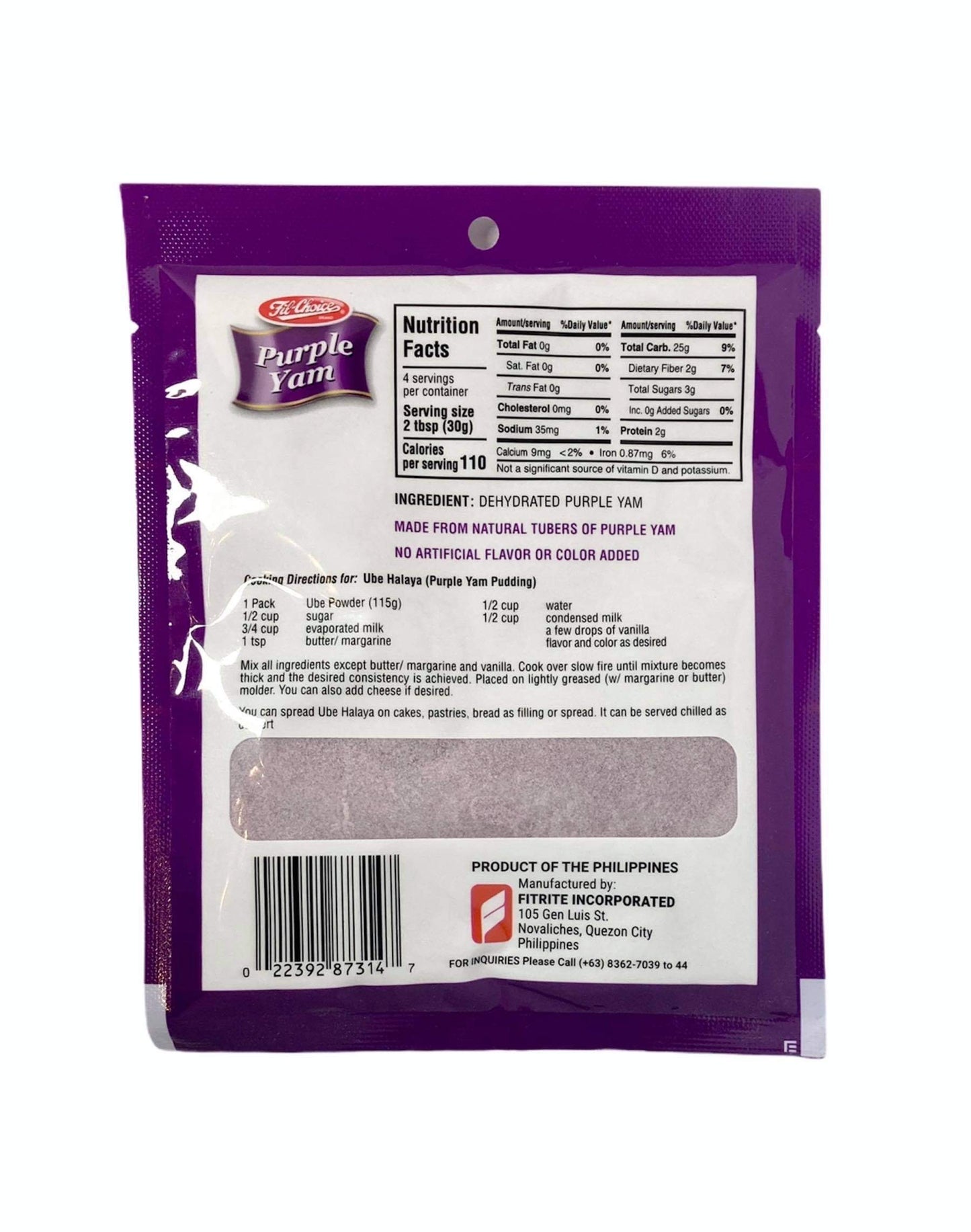 Fil Choice Powdered Purple/Ube Yam 115g