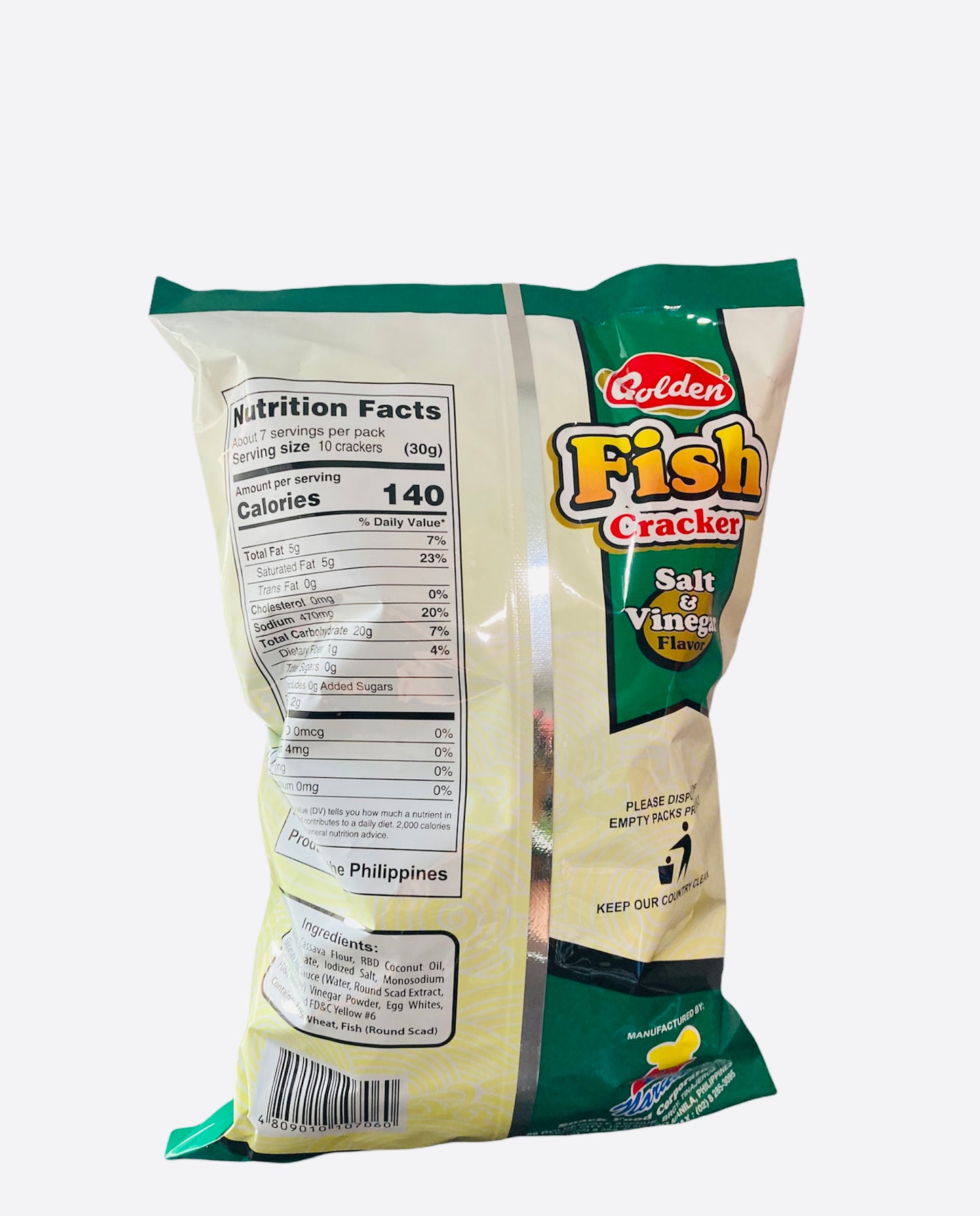 Golden Fish Cracker Salt & Vinegar 200g