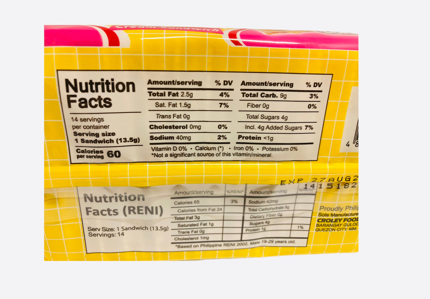 Sunflower Crackers Strawberry 190g