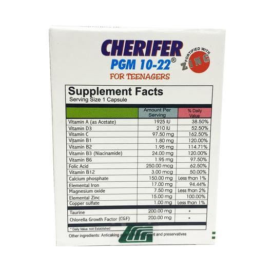 Cherifer Vitamin and Mineral Supplement 30 Capsules