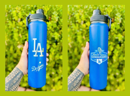 LA Dodgers WS Champs 2024 Stainless Steel 25oz Thermo Bottle (Unbranded/Customized)