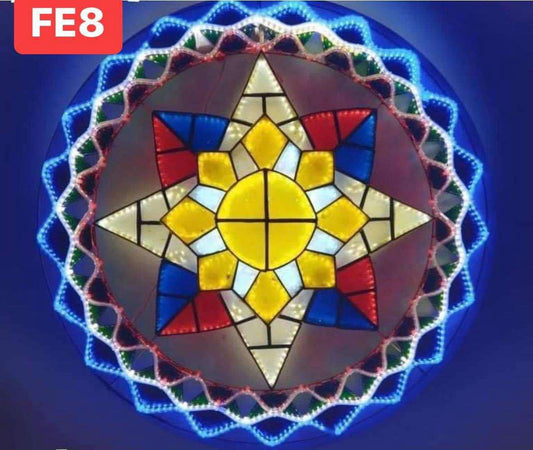 Christmas Parol / Lantern FE8 Pinas LED lights (24 inches) 110v