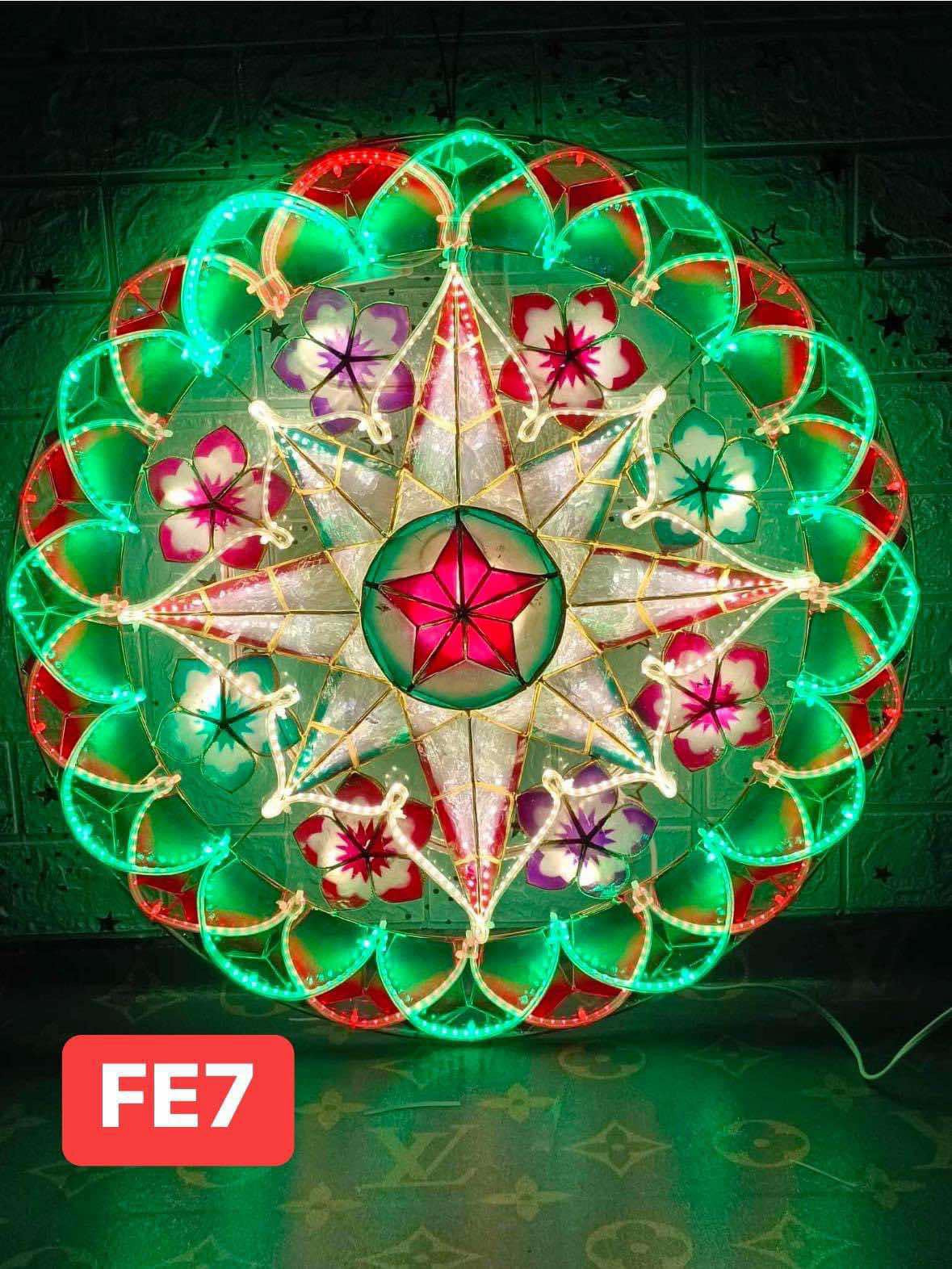 Christmas Parol / Lantern FE7 LED lights (24 inches) 110v