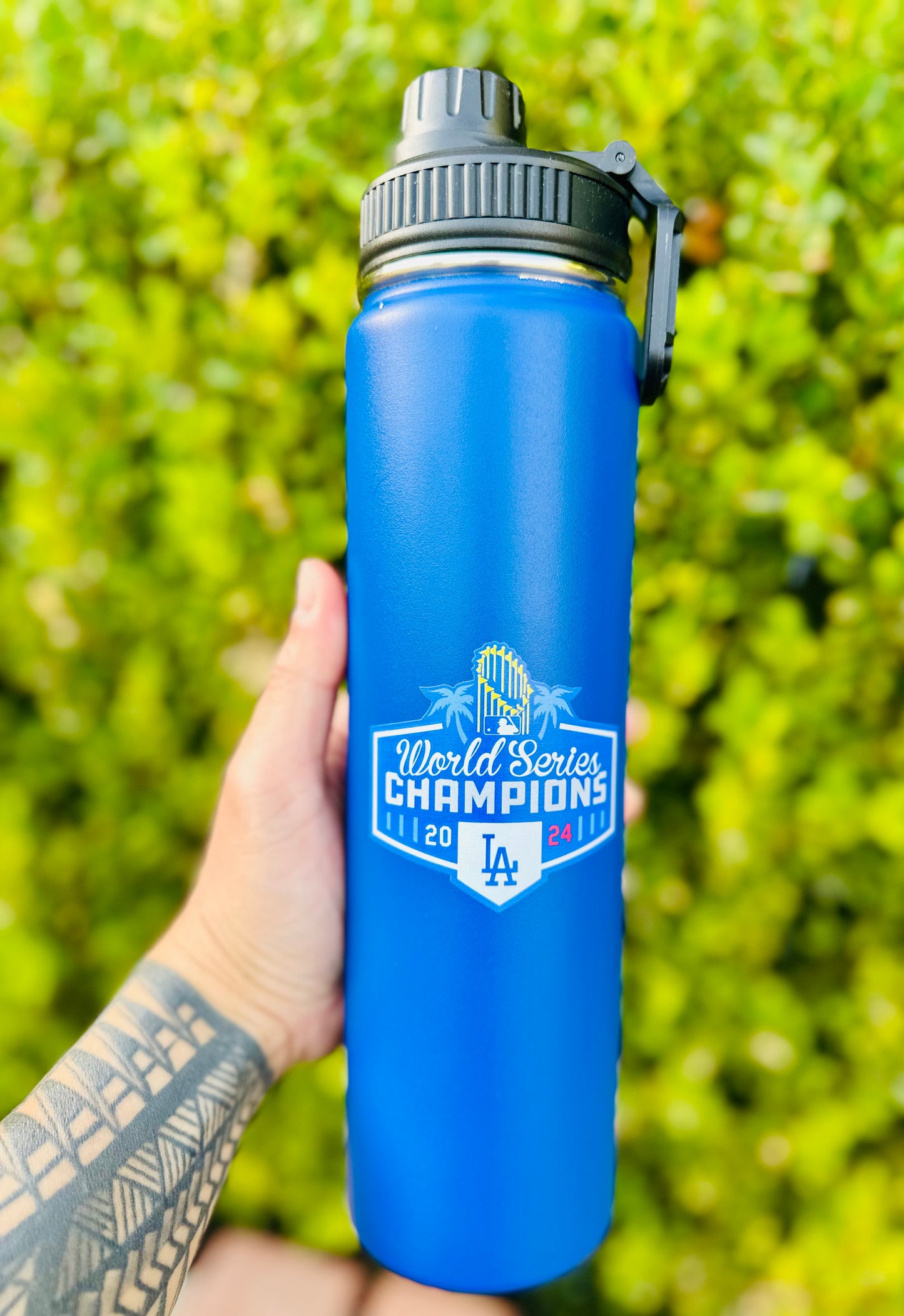 LA Dodgers WS Champs 2024 Stainless Steel 25oz Thermo Bottle (Unbranded/Customized)