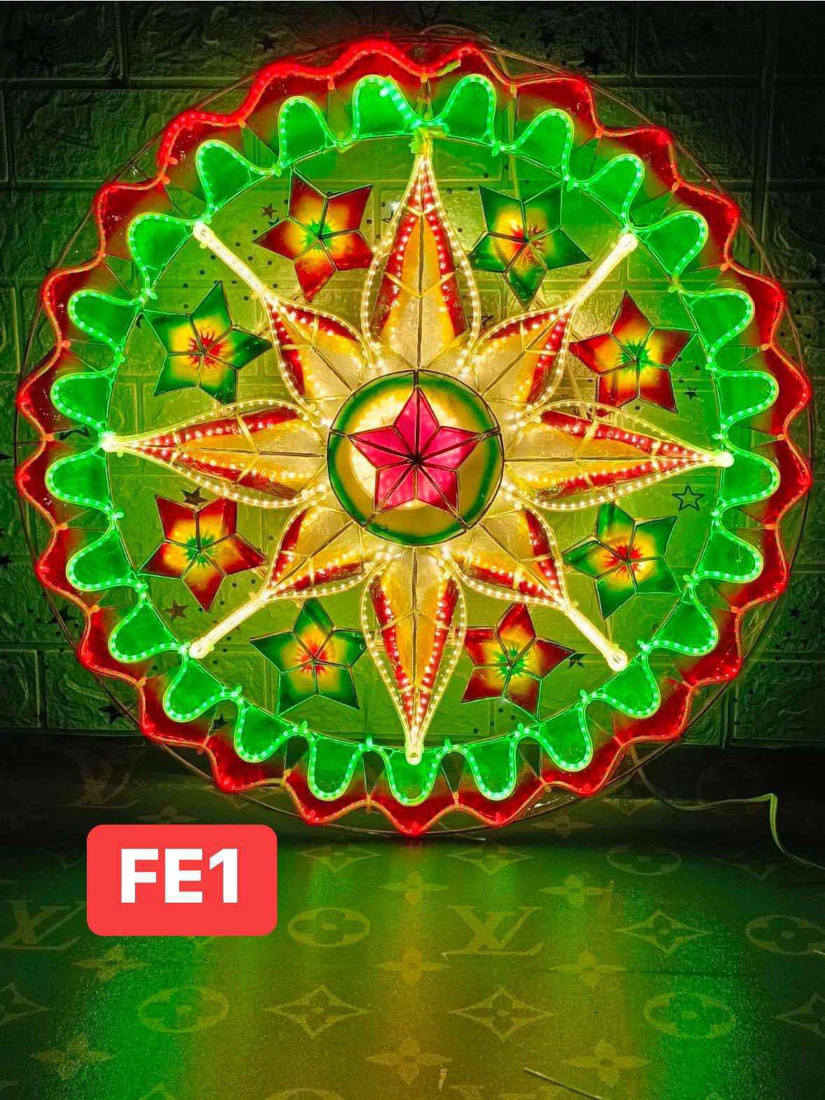 Christmas Parol / Lantern FE01 LED lights (24 inches) 110v