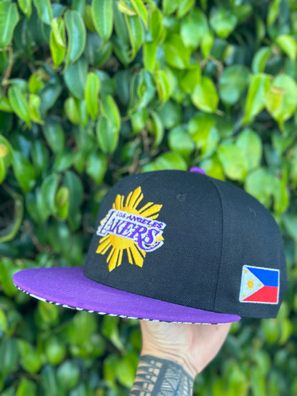 “LA LAKERS” Black Filipino Heritage Night Philippines Snap Back Hat
