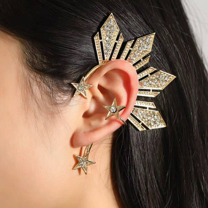 Miss Universe Philippines Catriona inspired 3 stars and a sun LEFT ear cuff