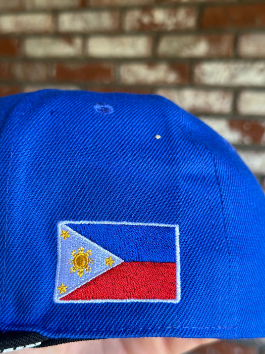Filipino Represent 3 Stars & Sun Blue Snap Back Hat