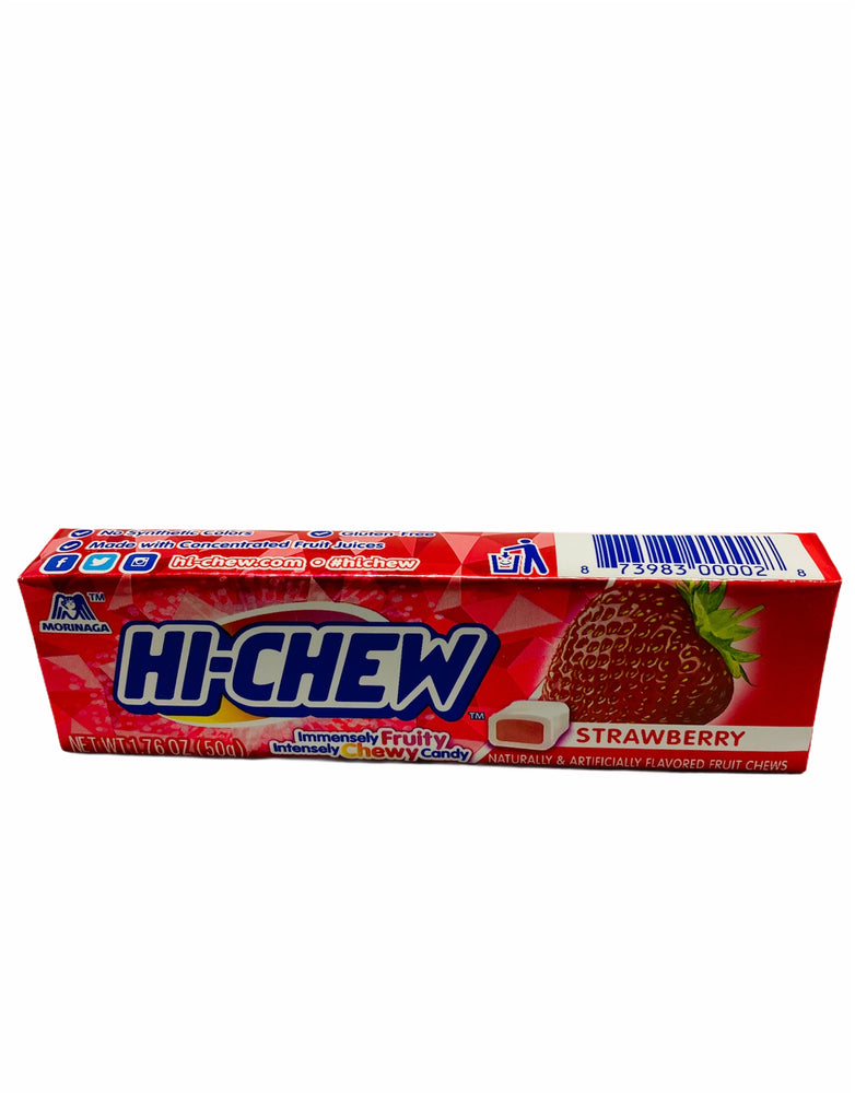Hi-Chew Sensationally Chewy Japanese Fruit Candy, Strawberry, 1.76 Ounce