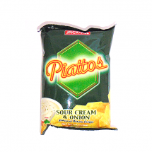 Jack & Jill Piatto's Sour Cream & Onion Flavored Potato Chips, 3 oz