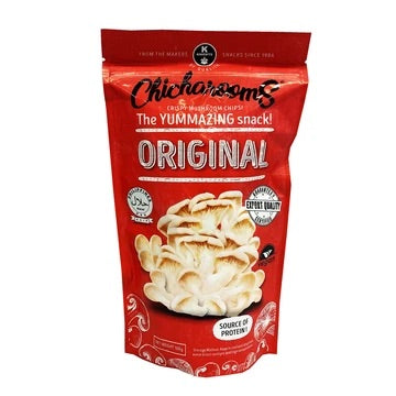 K-Knights Chicharooms Crispy Mushroom Chips Original Flavor 3.52oz