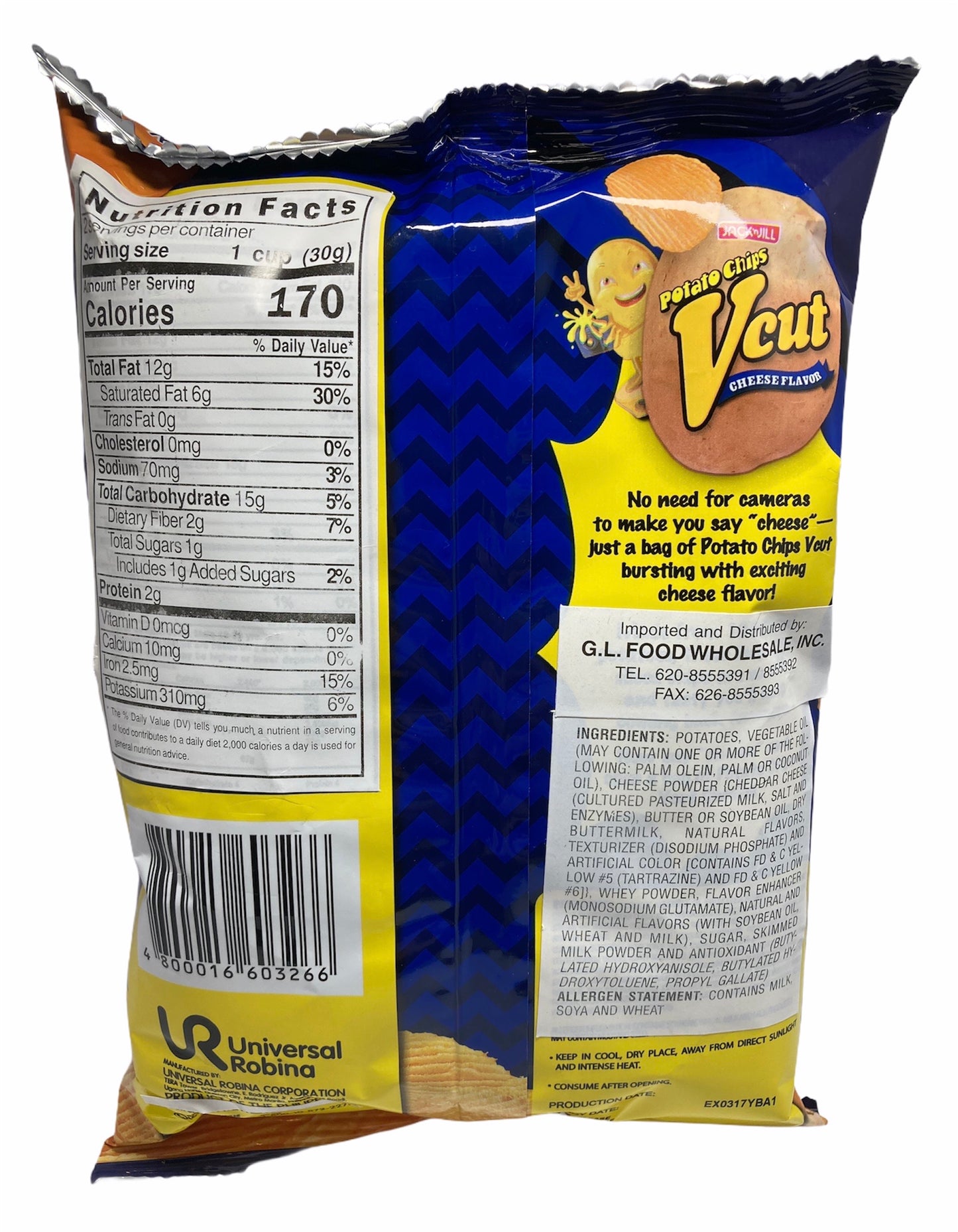 Jack n’ Jill Vcut Potato Chips Cheese