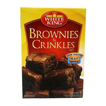 White King Fudge Brownies And Crinkle Mix 17.6oz