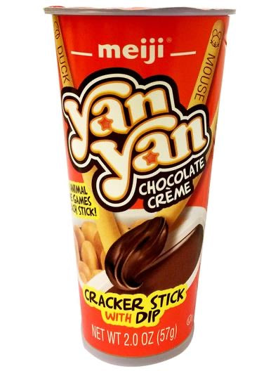 Yan Yan Cracker Stick With Dip Chocolate Creme 57g