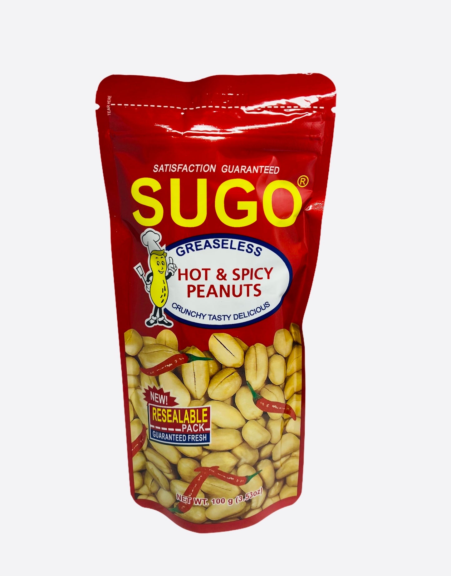 SUGO Greaseless Hot & Spicy Peanuts 100g