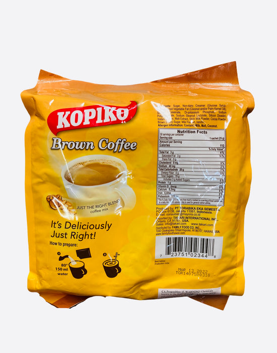 KOPIKO Brown Coffee 30 sachets