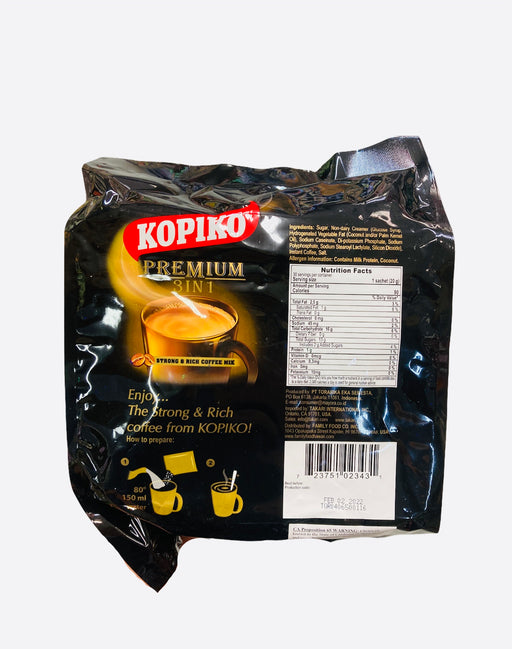 KOPIKO Coffee Black 3 in One 30 sachet