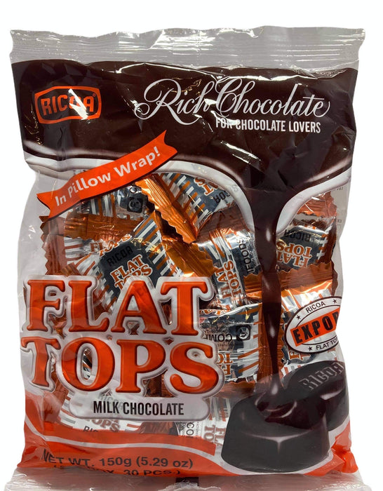 Ricoa Flat Tops Rich Chocolate 150G
