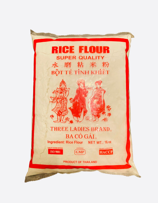 Thai 3 Ladies Rice Flour Gluten Free Great for Cooking & Baking 1lb.