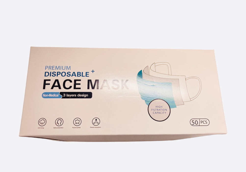 Blue Disposable Face Mask (50 pcs)